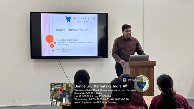 Lecture on Digital Implantology delivered by Dr. Sumukh Muniraj